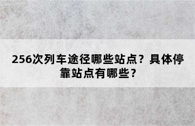 256次列车途径哪些站点？具体停靠站点有哪些？