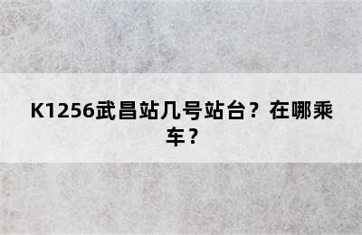 K1256武昌站几号站台？在哪乘车？