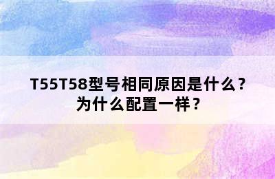 T55T58型号相同原因是什么？为什么配置一样？