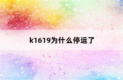 k1619为什么停运了