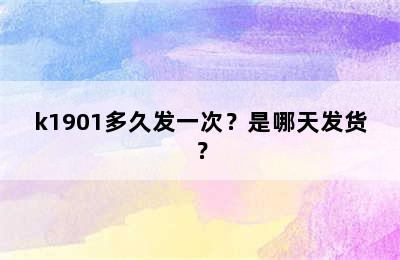 k1901多久发一次？是哪天发货？