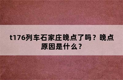 t176列车石家庄晚点了吗？晚点原因是什么？