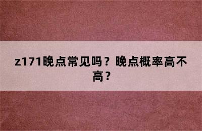z171晚点常见吗？晚点概率高不高？