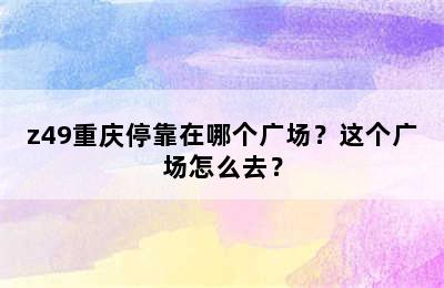 z49重庆停靠在哪个广场？这个广场怎么去？