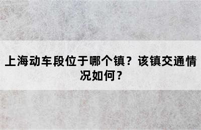 上海动车段位于哪个镇？该镇交通情况如何？