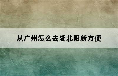 从广州怎么去湖北阳新方便