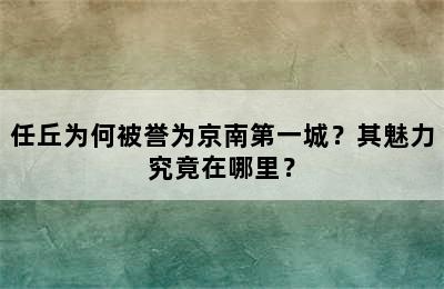 任丘为何被誉为京南第一城？其魅力究竟在哪里？