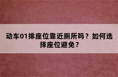 动车01排座位靠近厕所吗？如何选择座位避免？