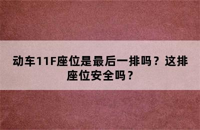 动车11F座位是最后一排吗？这排座位安全吗？