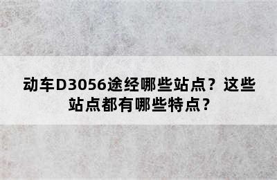 动车D3056途经哪些站点？这些站点都有哪些特点？