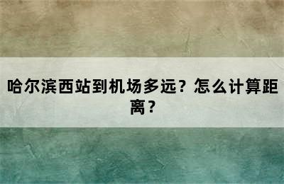 哈尔滨西站到机场多远？怎么计算距离？