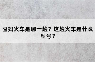 囧妈火车是哪一趟？这趟火车是什么型号？