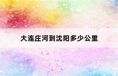 大连庄河到沈阳多少公里