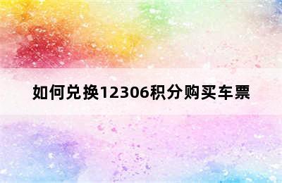 如何兑换12306积分购买车票