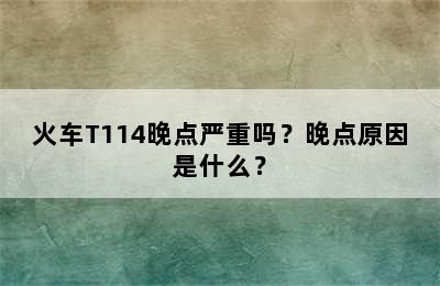 火车T114晚点严重吗？晚点原因是什么？