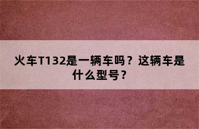 火车T132是一辆车吗？这辆车是什么型号？