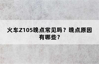 火车Z105晚点常见吗？晚点原因有哪些？