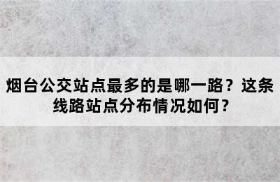 烟台公交站点最多的是哪一路？这条线路站点分布情况如何？
