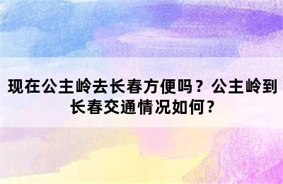 现在公主岭去长春方便吗？公主岭到长春交通情况如何？