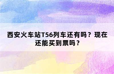 西安火车站T56列车还有吗？现在还能买到票吗？