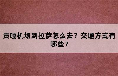 贡嘎机场到拉萨怎么去？交通方式有哪些？
